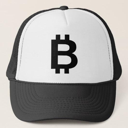 Bitcoin B Blockchain Gelovigen & Crypto Hustlers Trucker Pet (Voorkant)