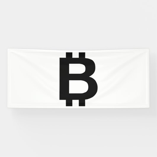 Bitcoin B Bold 2.5x6 Vinyl Banner (Horizontaal)