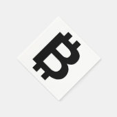 Bitcoin B Bold 3-laags servetten (Hoek)