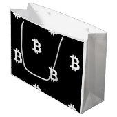 Bitcoin B Cool Grote Cadeautas (Voorkant Gekanteld)