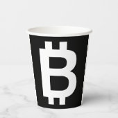 Bitcoin B Cool Paper Cups Papieren Bekers (Achterkant)