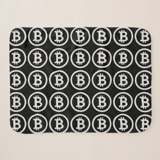 Bitcoin B Dollar Sign Crypto Sherpa Deken (Voorkant (horizontaal))