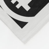 Bitcoin B Dollar Teken Crypto Fleece Deken (Hoek)