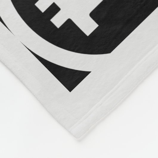 Bitcoin B Dollar Teken Crypto Fleece Deken (Hoek)