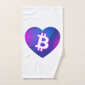 Bitcoin B in het hart Bad Handdoek (Handdoek)
