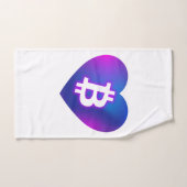 Bitcoin B in het hart Bad Handdoek (Handdoek)