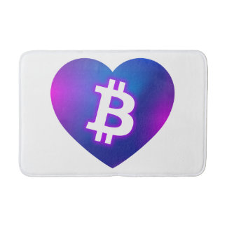 Bitcoin B in het hart Badmat