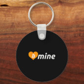 Bitcoin B Mijnafval Cryptovaluta Valentijnsdag Btc Sleutelhanger (Voorkant)
