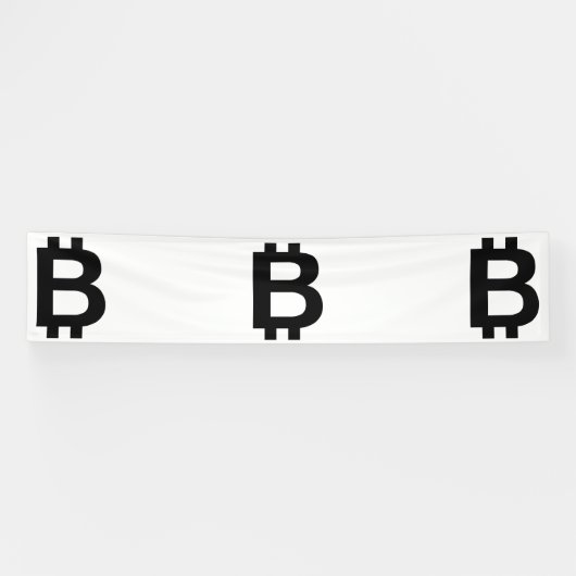 Bitcoin B Vet 2.5x12 Vinyl Banner (Horizontaal)