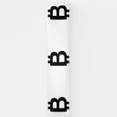 Bitcoin B Vet 2.5x12 Vinyl Banner (Verticaal)