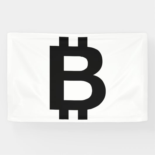 Bitcoin B Vet 2.5x4 Vinyl Banner (Horizontaal)