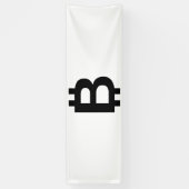Bitcoin B Vet 2.5x8 Vinyl Banner (Verticaal)