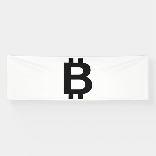 Bitcoin B Vet 2.5x8 Vinyl Banner (Horizontaal)