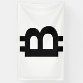 Bitcoin B Vet 3x5 Vinyl Banner (Verticaal)