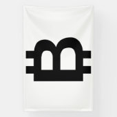 Bitcoin B Vet 4x6 Vinyl Banner (Verticaal)