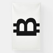 Bitcoin B Vet 6x10 Vinyl Banner (Verticaal)