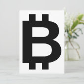 Bitcoin B Veteraan Uitnodiging (Staand voorkant)