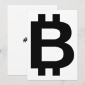 Bitcoin B Veteraan Uitnodiging (Voorkant / Achterkant)