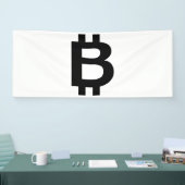 Bitcoin B Vetgedrukt 2.5x6 Vinyl Banner (Beurs)
