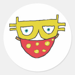 Bitcoin Bandit Ronde Sticker