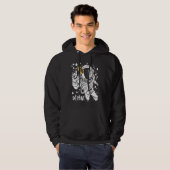 Bitcoin Be Mine Astronaut Cryptocurrency Enthusias Hoodie (Voorkant volledig)
