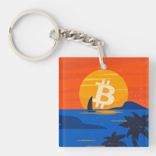 Bitcoin Beach Sleutelhanger (voorkant)