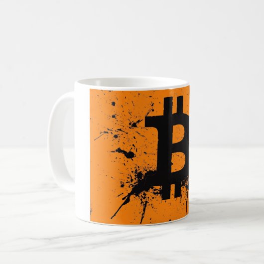  Bitcoin Becher Koffiemok (Voorkant links)
