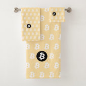 Bitcoin Beige Bad Handdoek (Insitu)