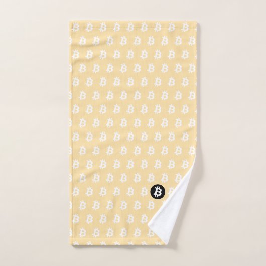 Bitcoin Beige Bad Handdoek (Handdoek)