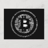 Bitcoin Black Briefkaart (Voorkant)