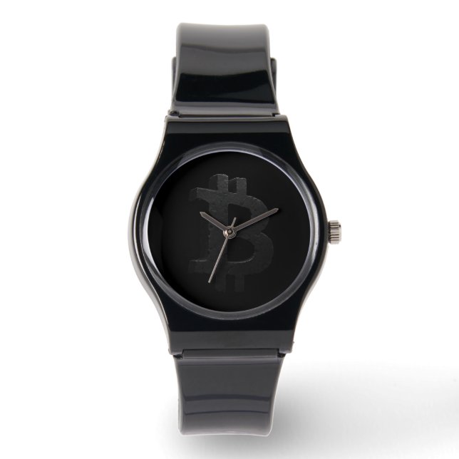 Bitcoin Black Rock ₿ Horloge (Voorkant)