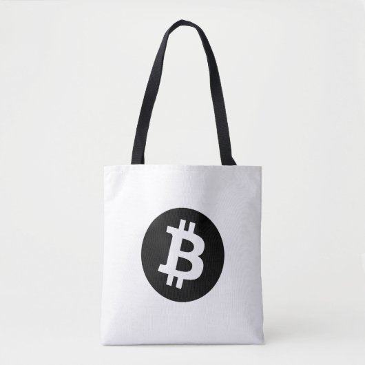 Bitcoin (Black) Tote Bag (Voorkant)