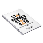 Bitcoin BLIJF NEDERIG STACK SATS Christelijke Cryp Notitieboek (Rechterzijde)