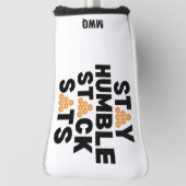 Bitcoin BLIJF NEDERIG STACK SATS Crypto Golfheadcover (Draai 90)