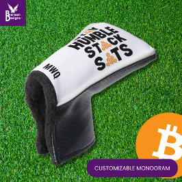 Bitcoin BLIJF NEDERIG STACK SATS Crypto Golfheadcover
