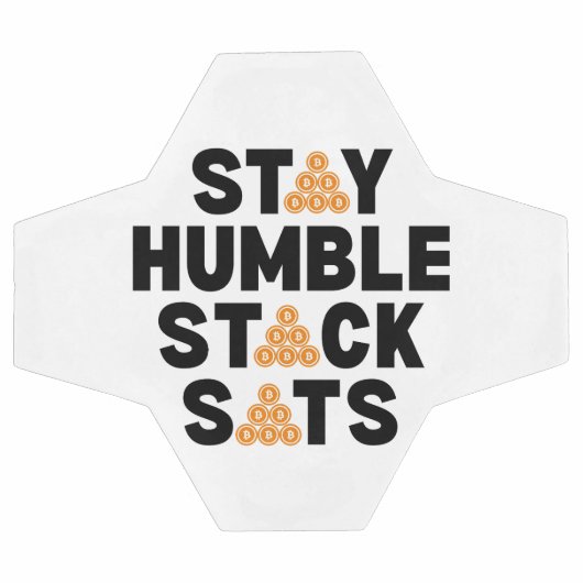 Bitcoin BLIJF NEDERIG STACK SATS Crypto Voetbal (Enkel)