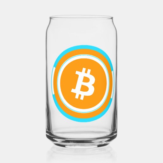 bitcoin blikvorm glas (Voorkant)