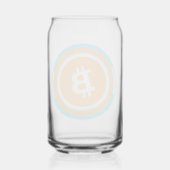 bitcoin blikvorm glas (Achterkant)