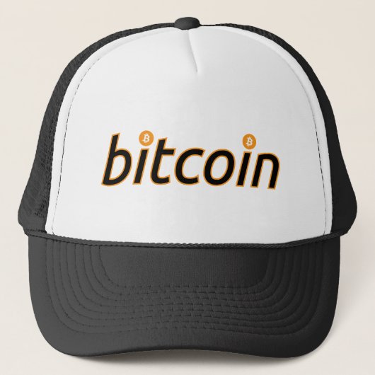 Bitcoin Blockchain Gelovigen & Crypto Hustlers Trucker Pet (Voorkant)