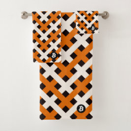 Bitcoin Blockchain (Style 2) Bad Handdoek
