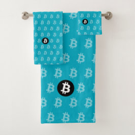 Bitcoin Blue (Style 2) Bad Handdoek