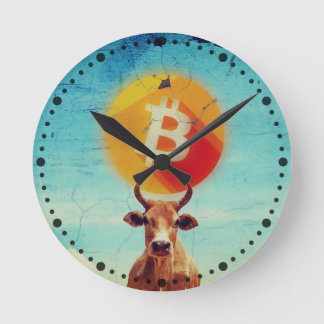 Bitcoin Bold Bull Ronde Klok