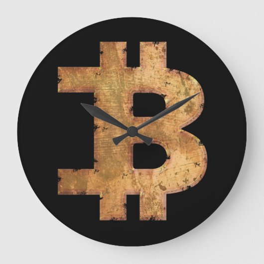BITCOIN BRIEF B CRYPTOCURRENCY GIFT GROTE KLOK (Voorkant)