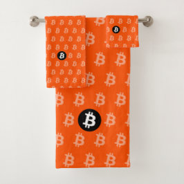 Bitcoin Bright Orange (Style 2) Bad Handdoek