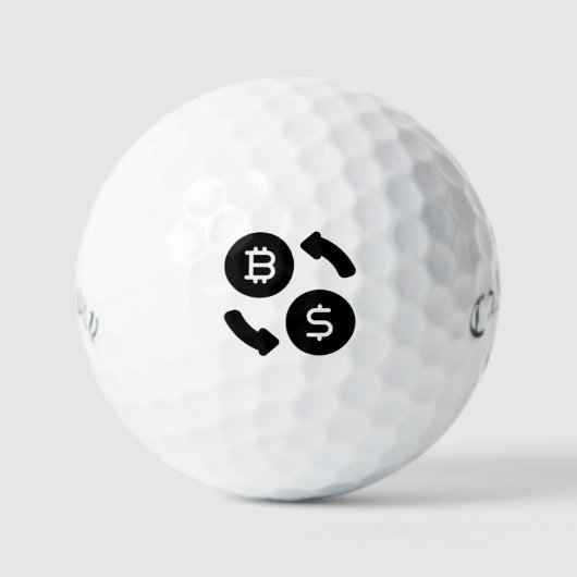 Bitcoin BS Crypto naar US Dollars Golfballen (Voorkant)