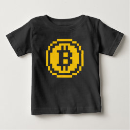 Bitcoin BTC 8-Bit Logo | Baby T-shirt