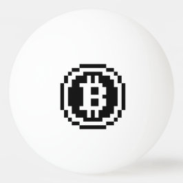 Bitcoin BTC 8-Bit Logo | Ping Pong Bal Pingpongbal