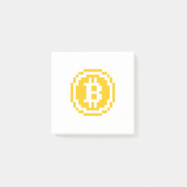 Bitcoin BTC 8-Bit Logo | Post-it Notities Post-it® Notes