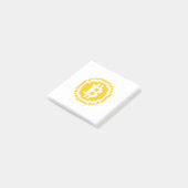 Bitcoin BTC 8-Bit Logo | Post-it Notities Post-it® Notes (Schuin)