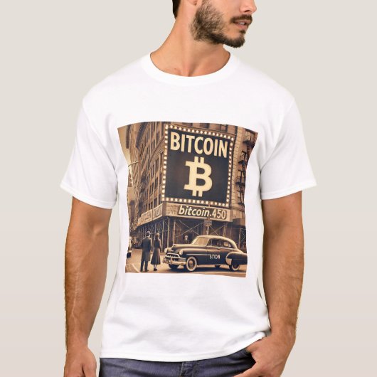 Bitcoin BTC Advertentie Crypto Design T-shirt (Voorkant)